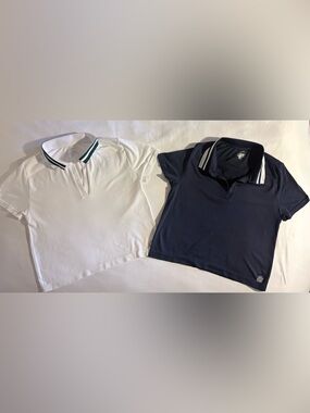 Aeropostale A87 Sport Set of 2 Polo Shirt’s Women’s Size Large EUC Activewear